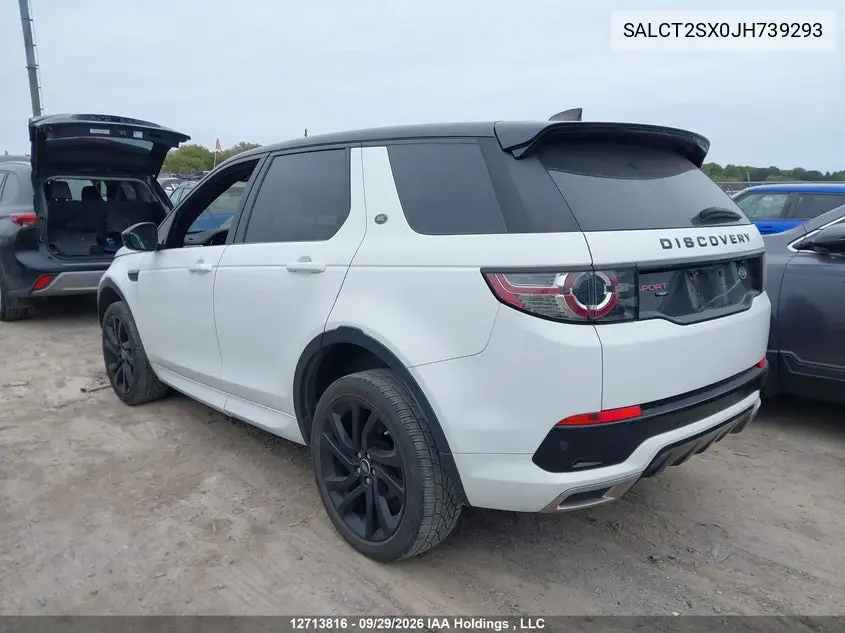 2018 LAND ROVER DISCOVERY SPORT VIN SALCT2SX0JH739293 — фото 3