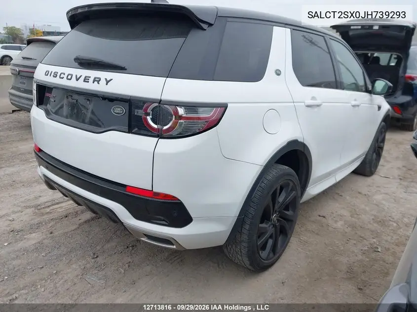 2018 LAND ROVER DISCOVERY SPORT VIN SALCT2SX0JH739293 — фото 4