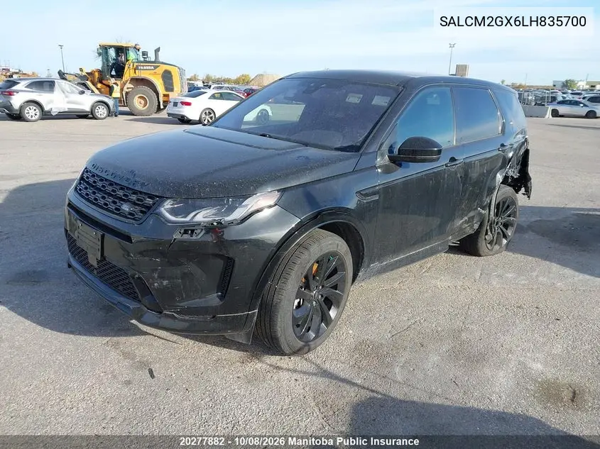 2020 LAND ROVER DISCOVERY SPORT VIN SALCM2GX6LH835700 — фото 2