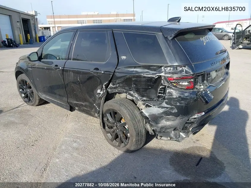2020 LAND ROVER DISCOVERY SPORT VIN SALCM2GX6LH835700 — фото 3