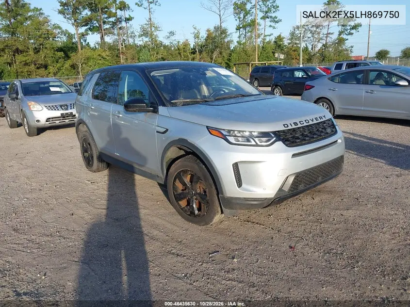 LAND ROVER DISCOVERY SPORT 2020, VIN SALCK2FX5LH869750