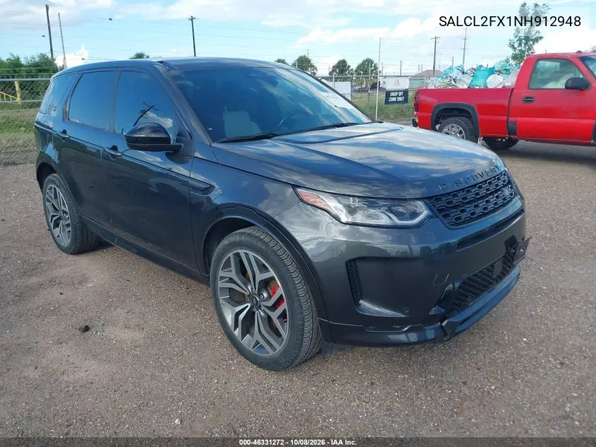 LAND ROVER DISCOVERY SPORT 2022, VIN SALCL2FX1NH912948