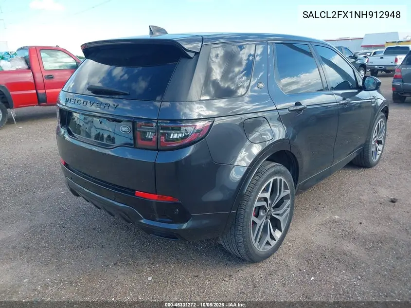 2022 LAND ROVER DISCOVERY SPORT VIN SALCL2FX1NH912948 — фото 4