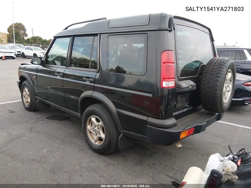 2000 LAND ROVER DISCOVERY VIN SALTY1541YA271803 — фото 3