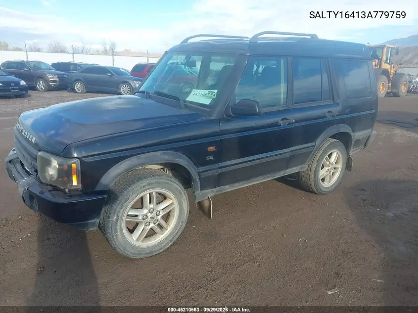 2003 LAND ROVER DISCOVERY VIN SALTY16413A779759 — фото 2