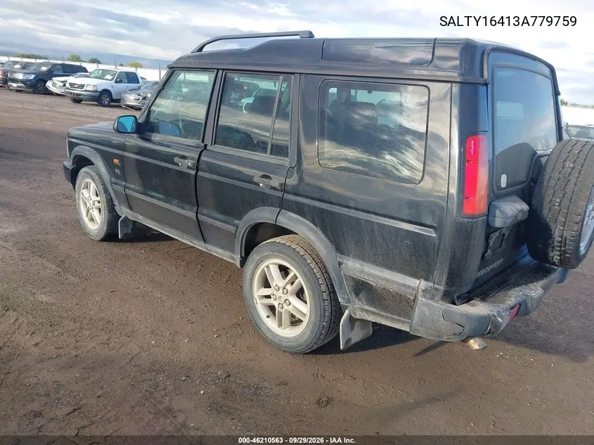 2003 LAND ROVER DISCOVERY VIN SALTY16413A779759 — фото 3