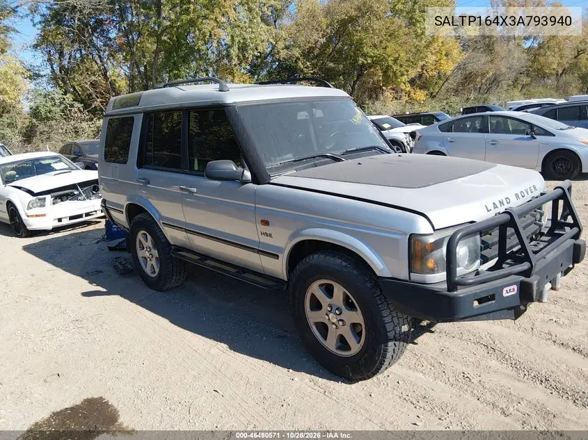 LAND ROVER DISCOVERY 2003, VIN SALTP164X3A793940
