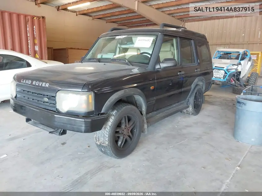 2004 LAND ROVER DISCOVERY VIN SALTL19414A837915 — фото 2