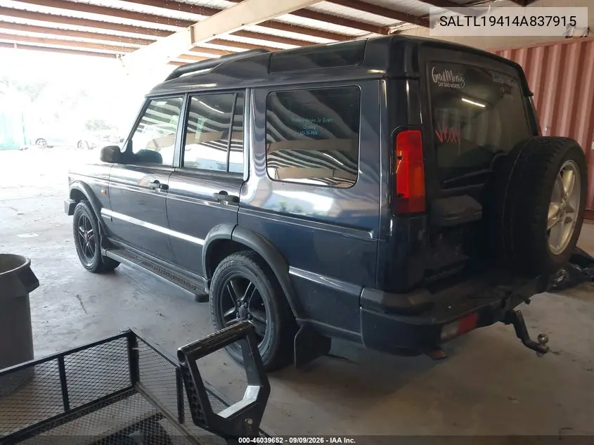 2004 LAND ROVER DISCOVERY VIN SALTL19414A837915 — фото 3