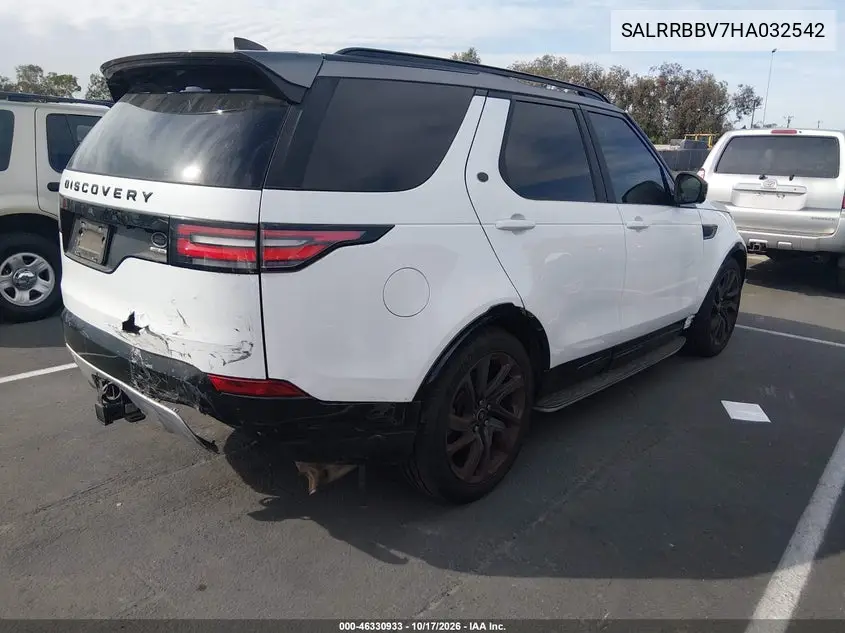 2017 LAND ROVER DISCOVERY VIN SALRRBBV7HA032542 — фото 4