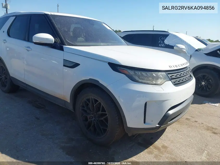 LAND ROVER DISCOVERY 2019, VIN SALRG2RV6KA094856