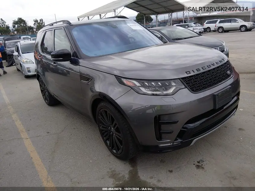 LAND ROVER DISCOVERY 2019, VIN SALRT2RV5K2407434