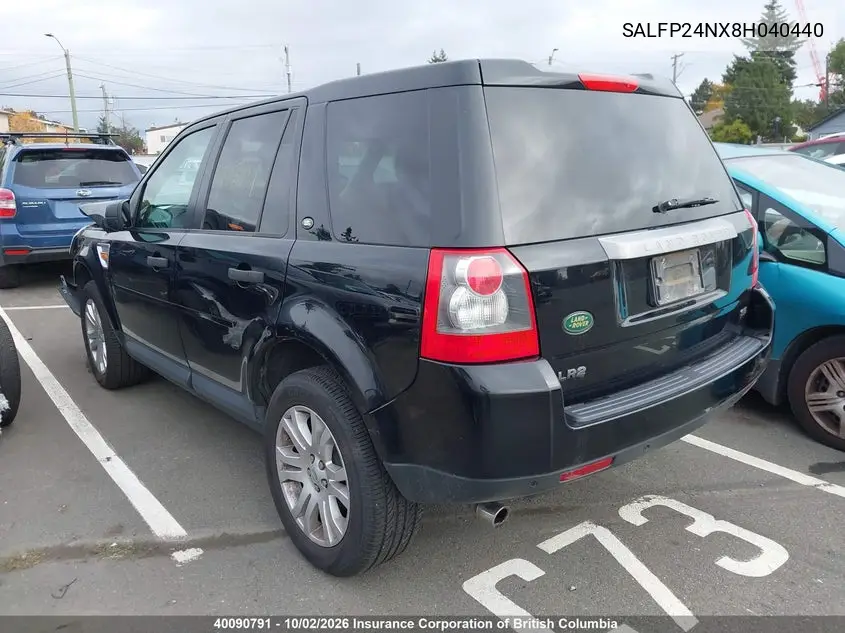 2008 LAND ROVER LR2 VIN SALFP24NX8H040440 — фото 3