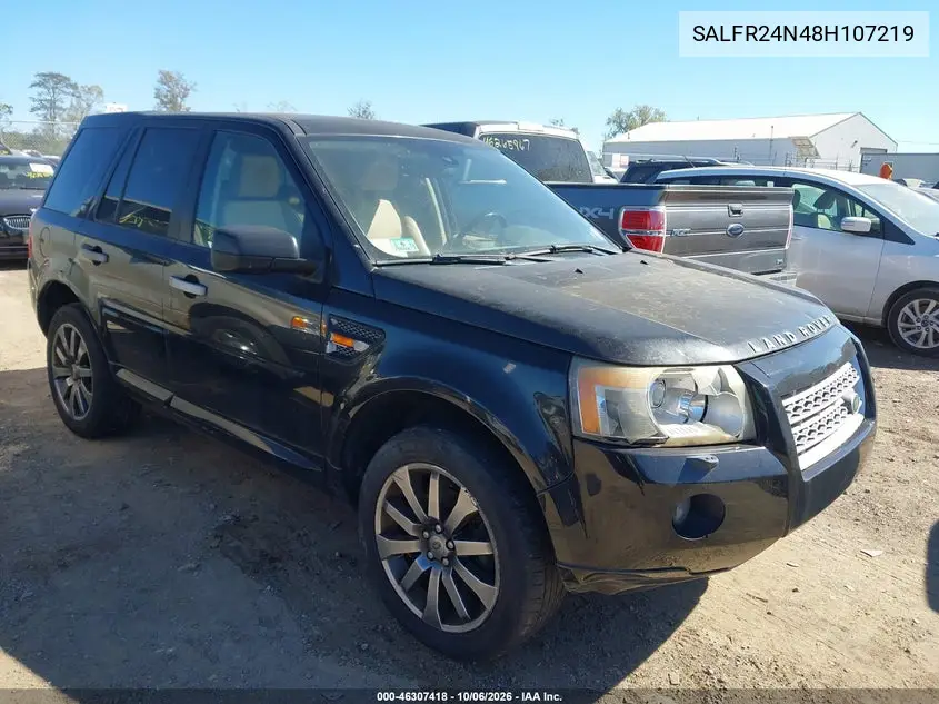 LAND ROVER LR2 2008, VIN SALFR24N48H107219