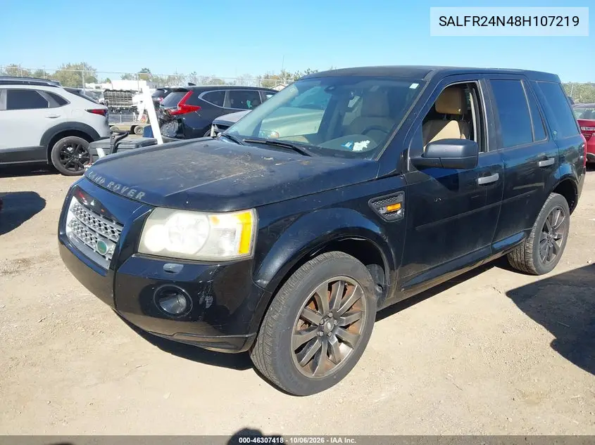 2008 LAND ROVER LR2 VIN SALFR24N48H107219 — фото 2