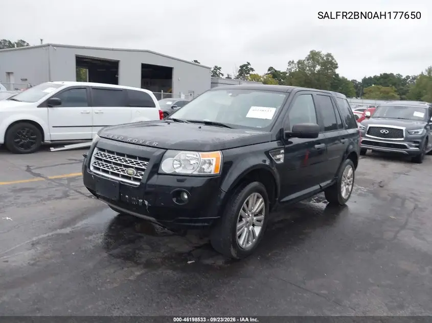 2010 LAND ROVER LR2 VIN SALFR2BN0AH177650 — фото 2