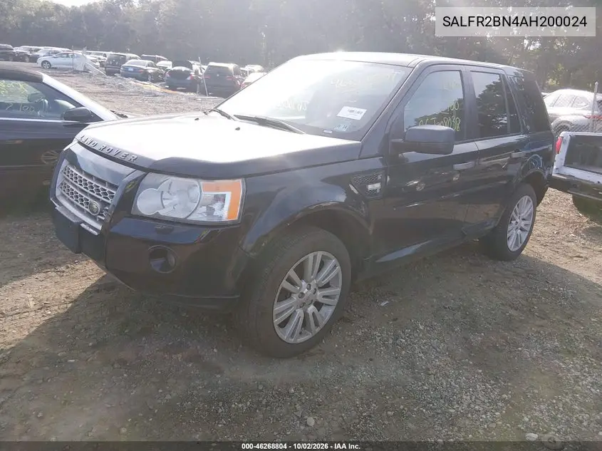 2010 LAND ROVER LR2 VIN SALFR2BN4AH200024 — фото 2