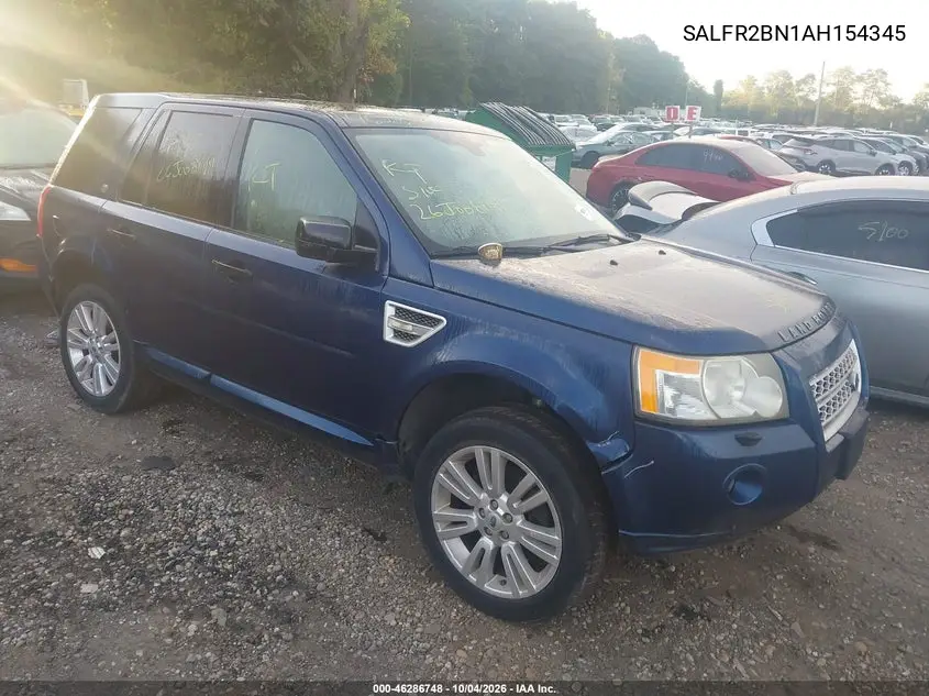 LAND ROVER LR2 2010, VIN SALFR2BN1AH154345