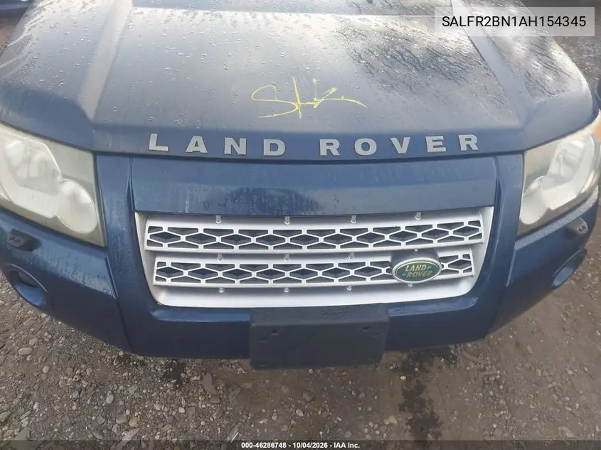 2010 LAND ROVER LR2 VIN SALFR2BN1AH154345 — фото 10