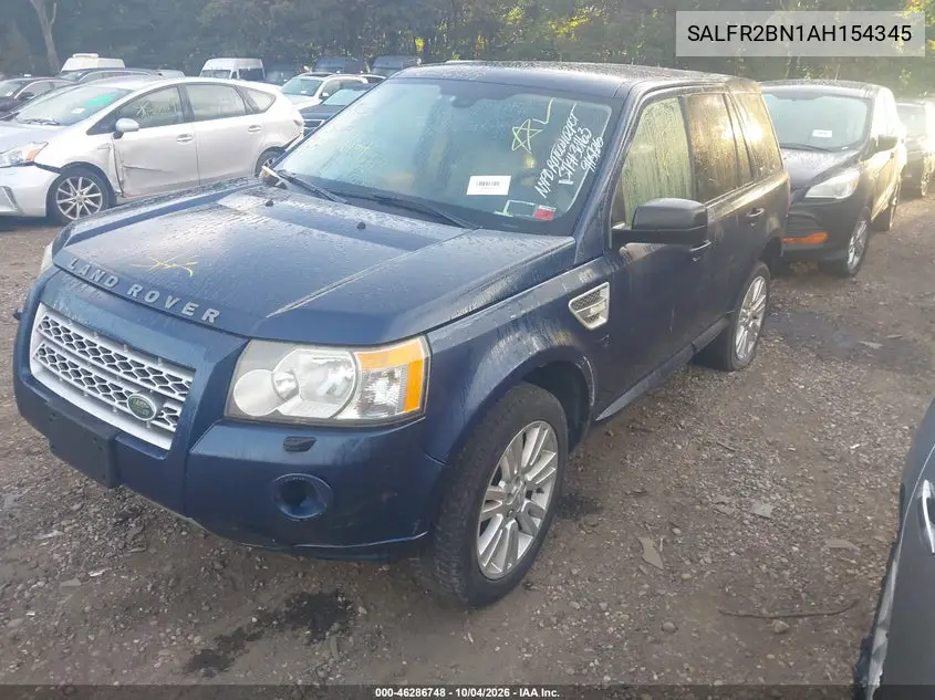 2010 LAND ROVER LR2 VIN SALFR2BN1AH154345 — фото 2