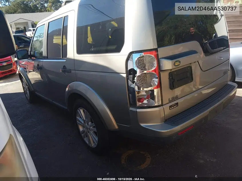 2010 LAND ROVER LR4 VIN SALAM2D46AA530737 — фото 3