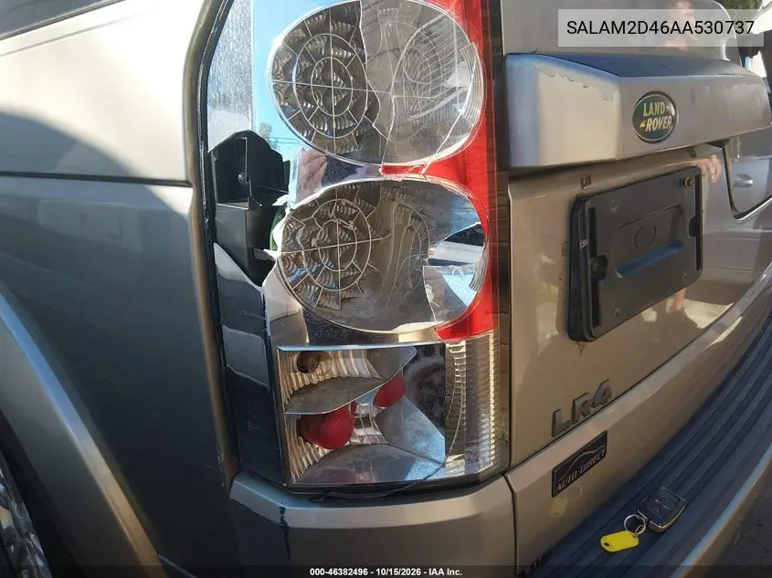 2010 LAND ROVER LR4 VIN SALAM2D46AA530737 — фото 6