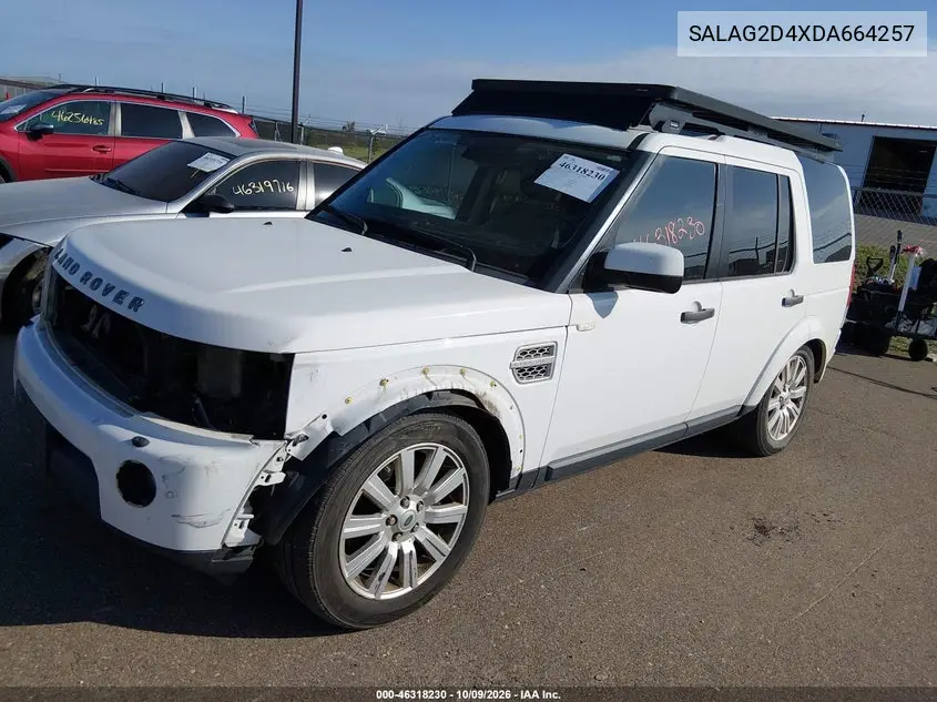 2013 LAND ROVER LR4 VIN SALAG2D4XDA664257 — фото 2