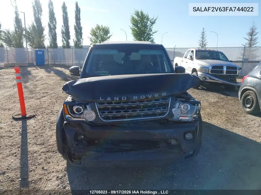 2015 LAND ROVER LR4 VIN SALAF2V63FA744022 — фото 12