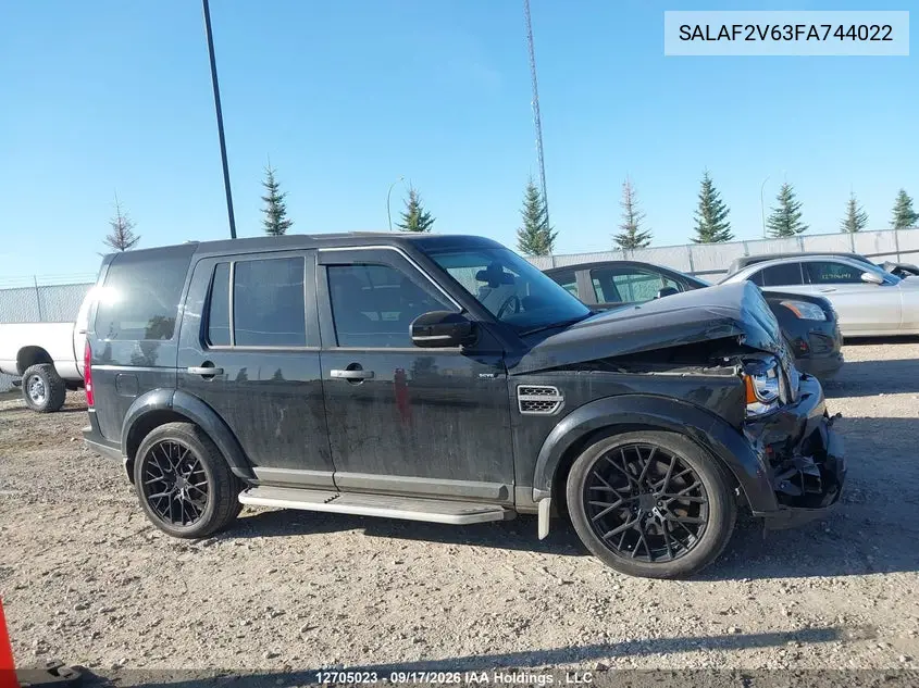 2015 LAND ROVER LR4 VIN SALAF2V63FA744022 — фото 13