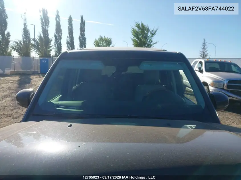 2015 LAND ROVER LR4 VIN SALAF2V63FA744022 — фото 17