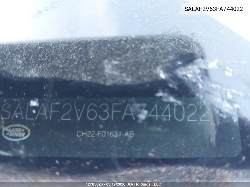 2015 LAND ROVER LR4 VIN SALAF2V63FA744022 — фото 19