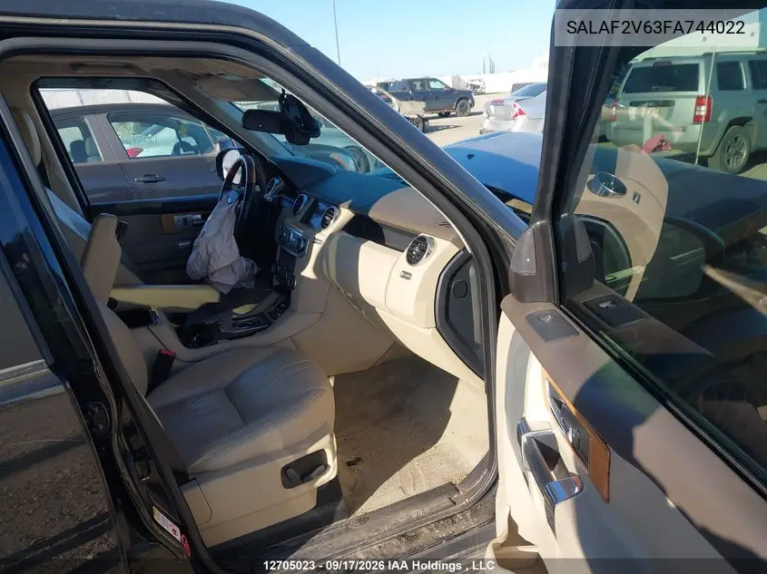 2015 LAND ROVER LR4 VIN SALAF2V63FA744022 — фото 5