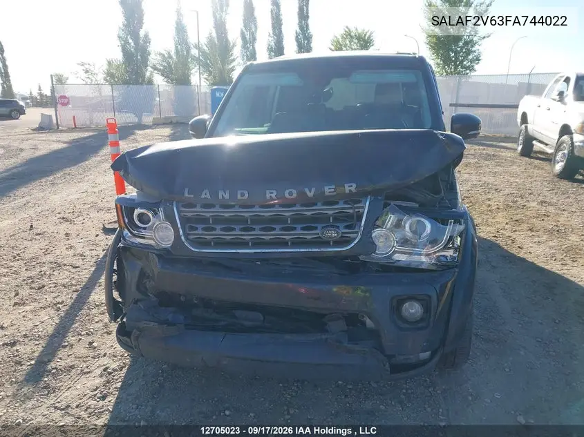 2015 LAND ROVER LR4 VIN SALAF2V63FA744022 — фото 6