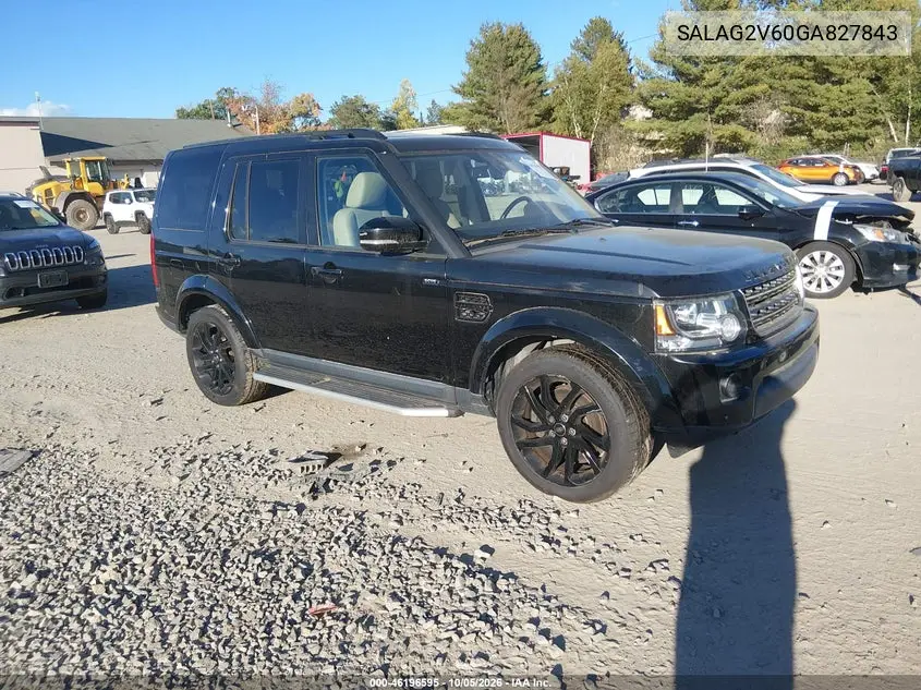 LAND ROVER LR4 2016, VIN SALAG2V60GA827843