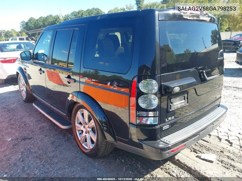 2016 LAND ROVER LR4 VIN SALAG2V68GA798253 — фото 3