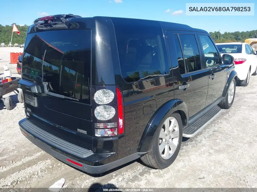 2016 LAND ROVER LR4 VIN SALAG2V68GA798253 — фото 4