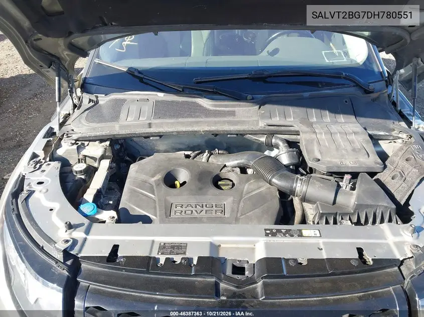 2013 LAND ROVER RANGE ROVER EVOQUE VIN SALVT2BG7DH780551 — фото 10