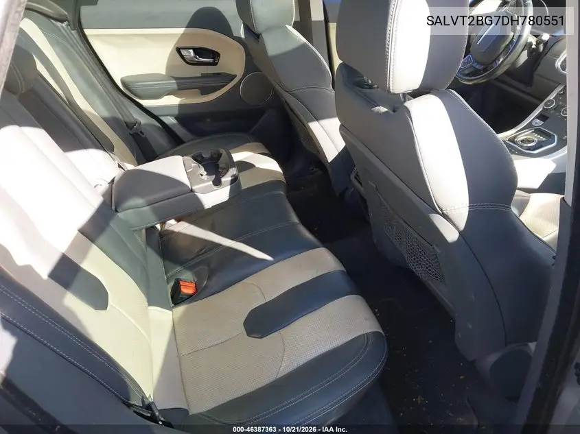 2013 LAND ROVER RANGE ROVER EVOQUE VIN SALVT2BG7DH780551 — фото 8