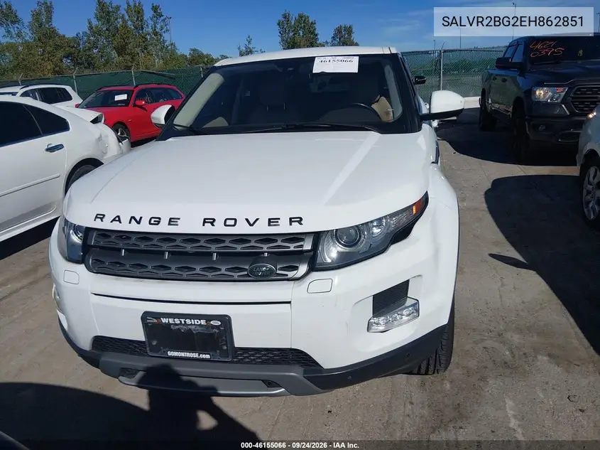 2014 LAND ROVER RANGE ROVER EVOQUE VIN SALVR2BG2EH862851 — фото 12