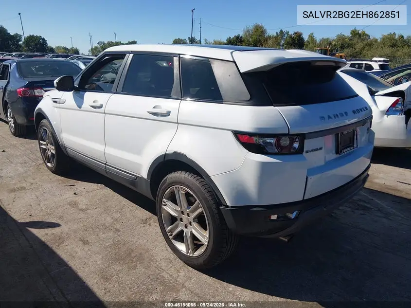 2014 LAND ROVER RANGE ROVER EVOQUE VIN SALVR2BG2EH862851 — фото 3