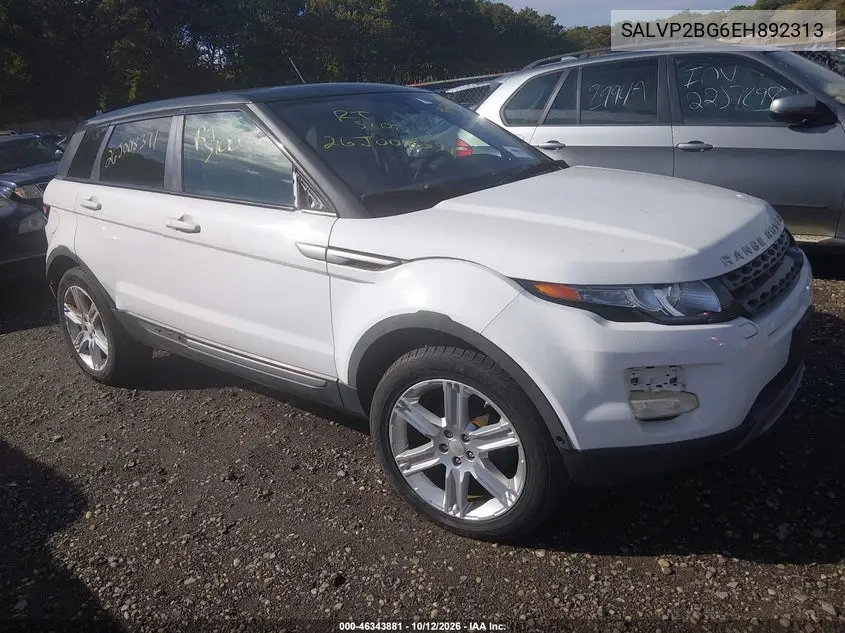 LAND ROVER RANGE ROVER EVOQUE 2014, VIN SALVP2BG6EH892313