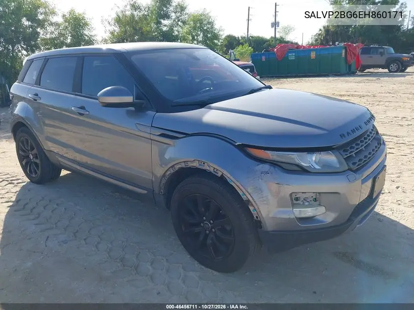 LAND ROVER RANGE ROVER EVOQUE 2014, VIN SALVP2BG6EH860171
