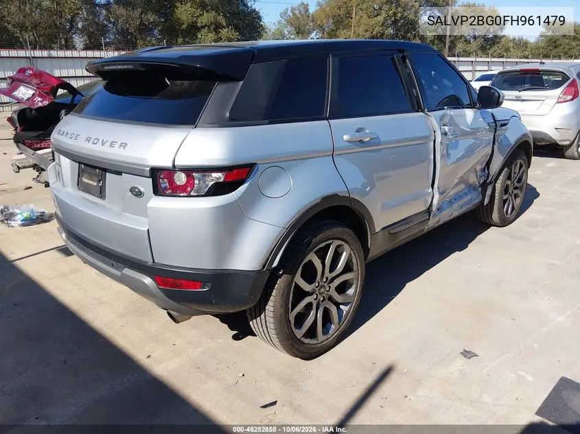 2015 LAND ROVER RANGE ROVER EVOQUE VIN SALVP2BG0FH961479 — фото 4