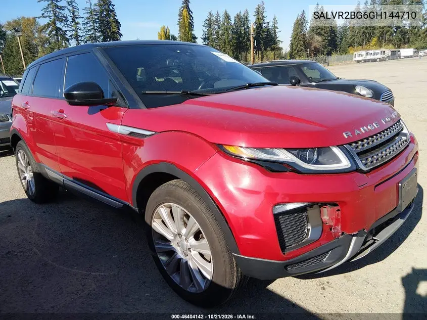 LAND ROVER RANGE ROVER EVOQUE 2016, VIN SALVR2BG6GH144710