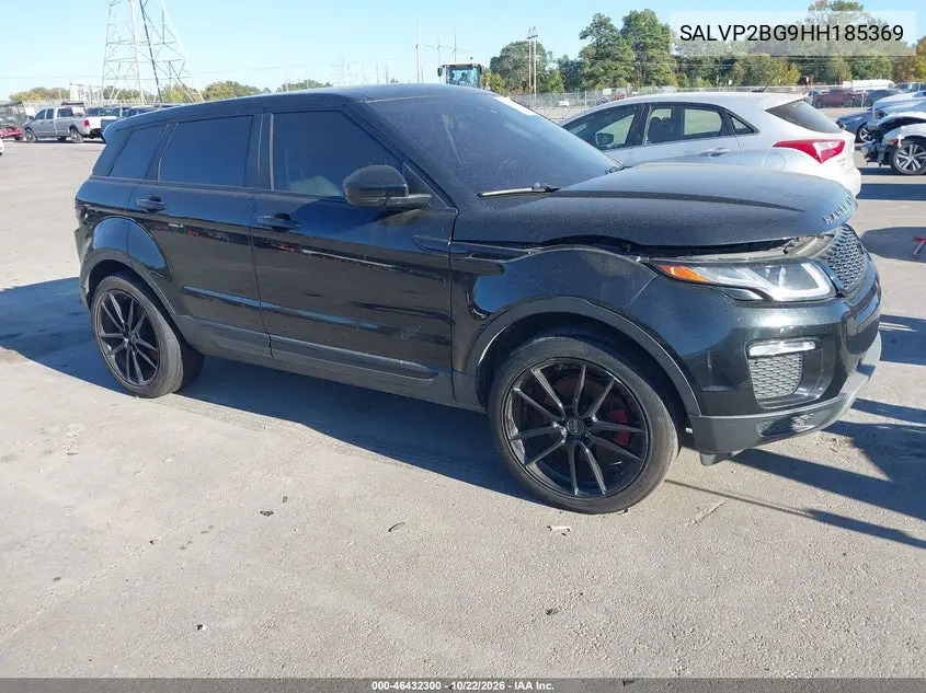 LAND ROVER RANGE ROVER EVOQUE 2017, VIN SALVP2BG9HH185369