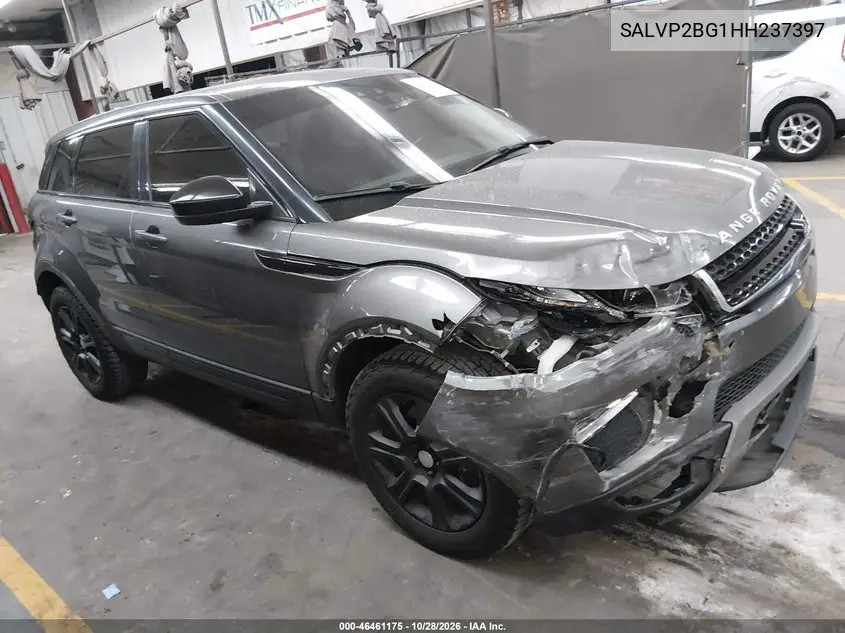 LAND ROVER RANGE ROVER EVOQUE 2017, VIN SALVP2BG1HH237397