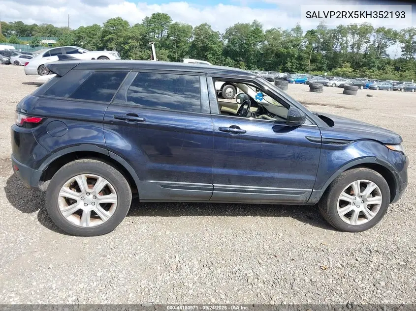 2019 LAND ROVER RANGE ROVER EVOQUE VIN SALVP2RX5KH352193 — фото 14