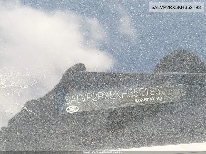 2019 LAND ROVER RANGE ROVER EVOQUE VIN SALVP2RX5KH352193 — фото 18