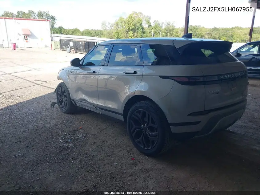 2020 LAND ROVER RANGE ROVER EVOQUE VIN SALZJ2FX5LH067955 — фото 3