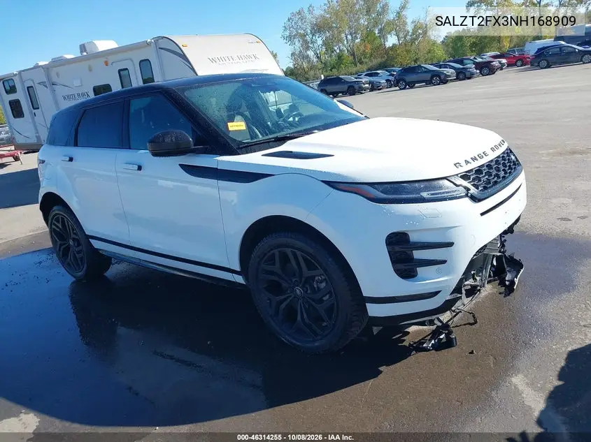 LAND ROVER RANGE ROVER EVOQUE 2022, VIN SALZT2FX3NH168909